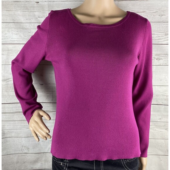 Chico's Size 0 Sweater Raspberry Pink - Picture 1 of 12